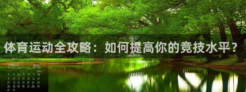 杏运体育凯捷平台主管：体育运动全攻略：如何提高你的竞技水平？